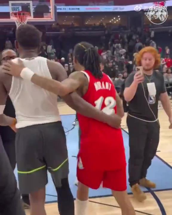 狼王&槍王惺惺相惜！華子賽后與莫蘭特相互致意！